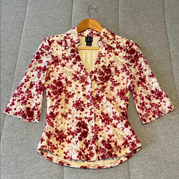 INC International Concepts Tops - INC International Concepts Floral Lace Blouse
